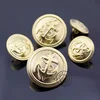 15-25mm Gold Color Anchor Buttons Fashion Metal Shank Button,Bulk Craft Buttons Wholesale Price 2