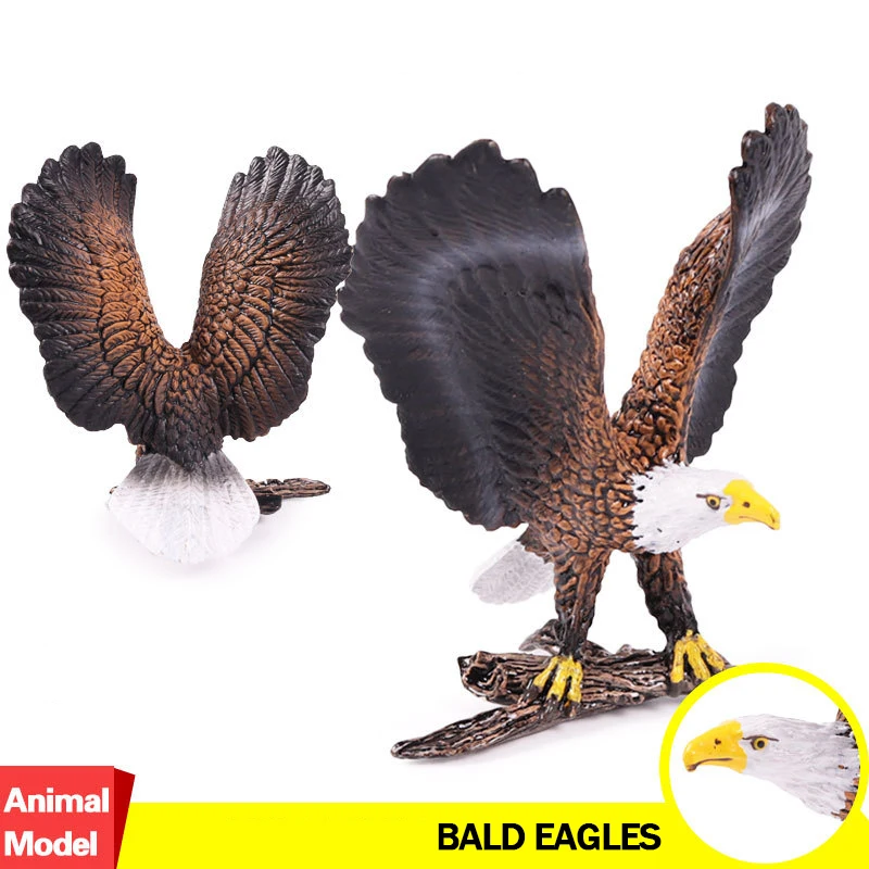 Action&Toy Figure Wildlife Animal Bald Eagles Baby Simulation PVC Model