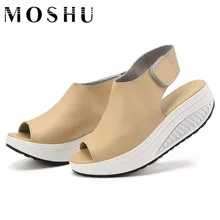 Designer Frauen Sommer Schuhe Creepers Platform Schuhe Peep Toe Frauen Sandalen Slip Auf Dicke Fersenkeile Alias