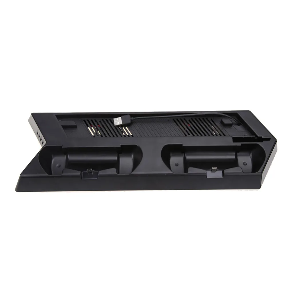  Game Console Stand For PS4 Slim Console Vertical Game Console Stand Dock With Dual Charging Station