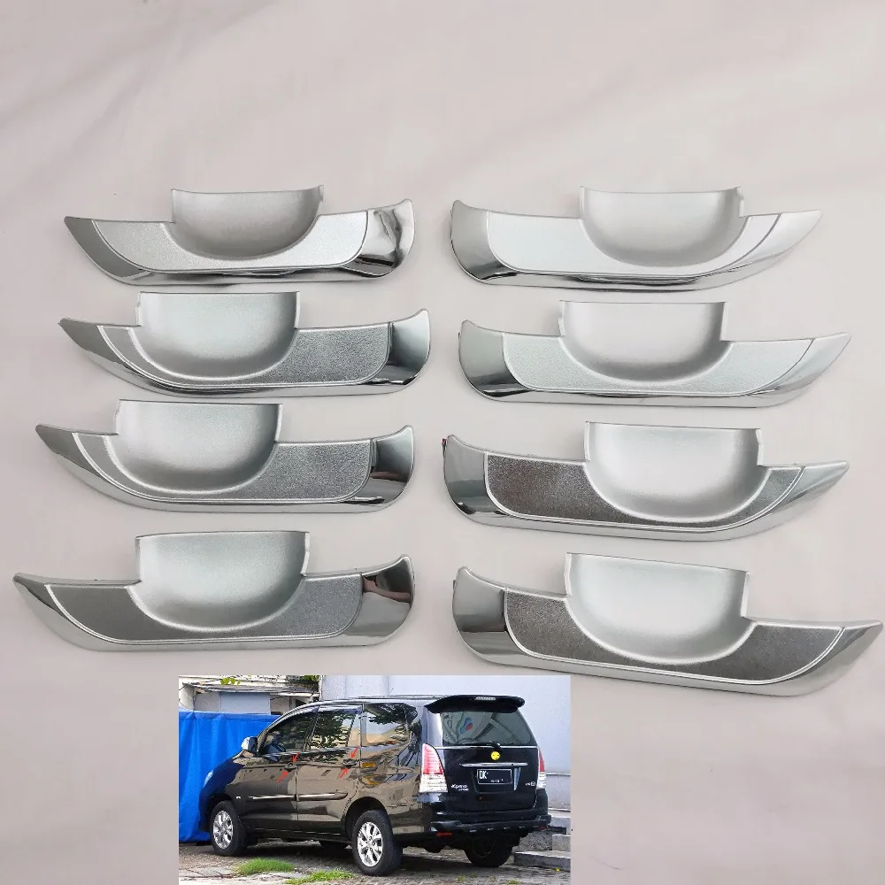 

8pcs DOOR BOWL COVER ABS Chrome Car DOOR HANDLE COVER for Toyota INNOVA 2008
