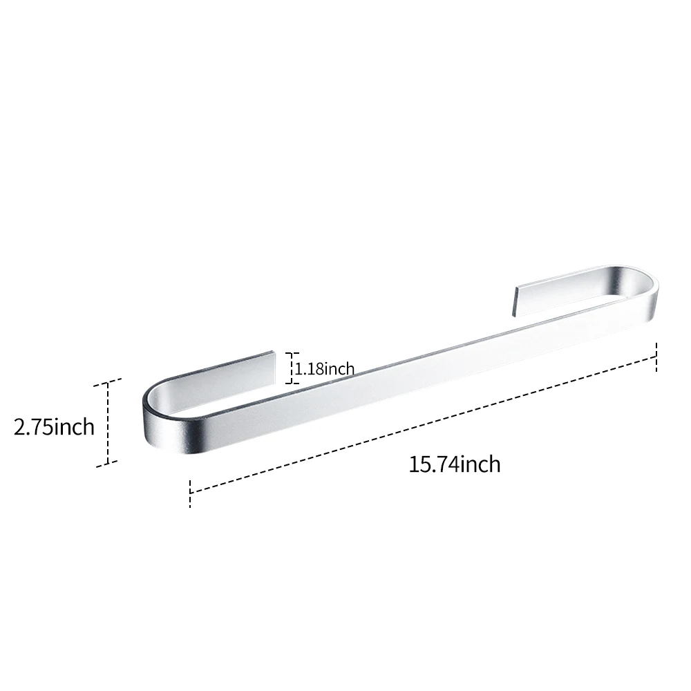 40/50/60 см черный Полотенца бар ванна Полотенца одежда настенная вешалка Алюминий Полотенца держатель для Ванная комната Кухня аксессуар