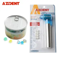 AZDENT Полировальная паста для зубных щёток головки полировщик отбеливатель пятно Professional отбеливание зубов комплект