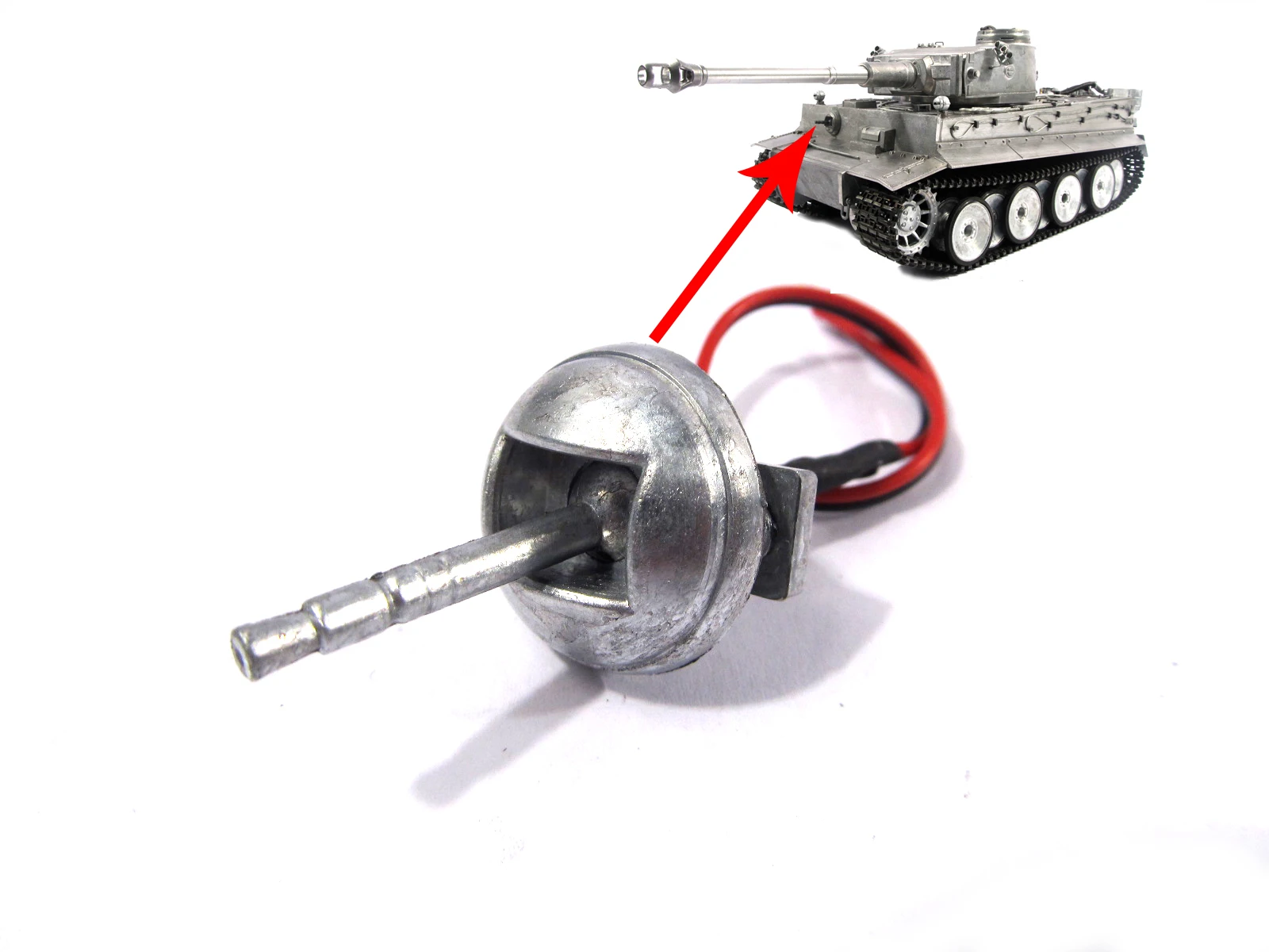 1//16 Scale Mato Metal Loader Hatch of Heng Long Tiger RC Tank MT049 Model