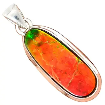 

Lovegem Nature Ammolite Pendant 925 Sterling Silver , 40.5 mm, AP3801
