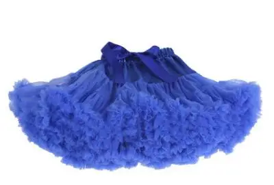 Новинка; юбка-пачка для маленьких девочек; юбка-американка; Многослойная пышная детская балетная юбка; вечерние юбки принцессы для танцев; фатиновая мини-юбка для девочек - Цвет: royal blue