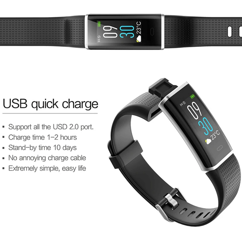 ID130 Plus HR Fitness Bracelet Color Screen IP67 Waterproof ID130Plus Smart Band ID130 HR Heart Rate Monitor Smart Wristbands