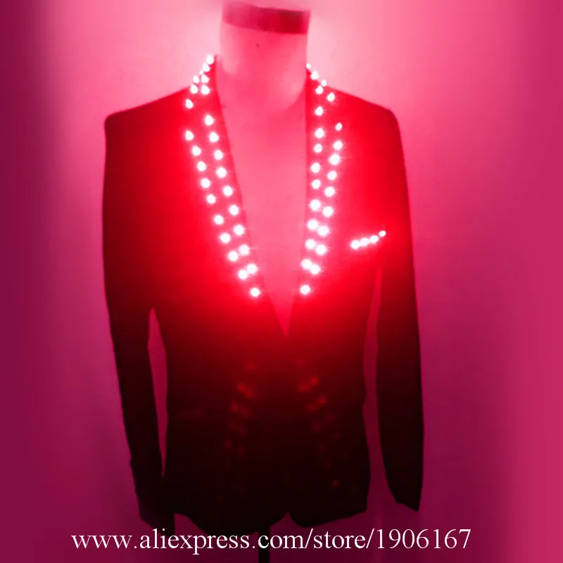 2018 new light suits, luminous, fluorescent clothing, bar birthday party jacket, men's clothing3