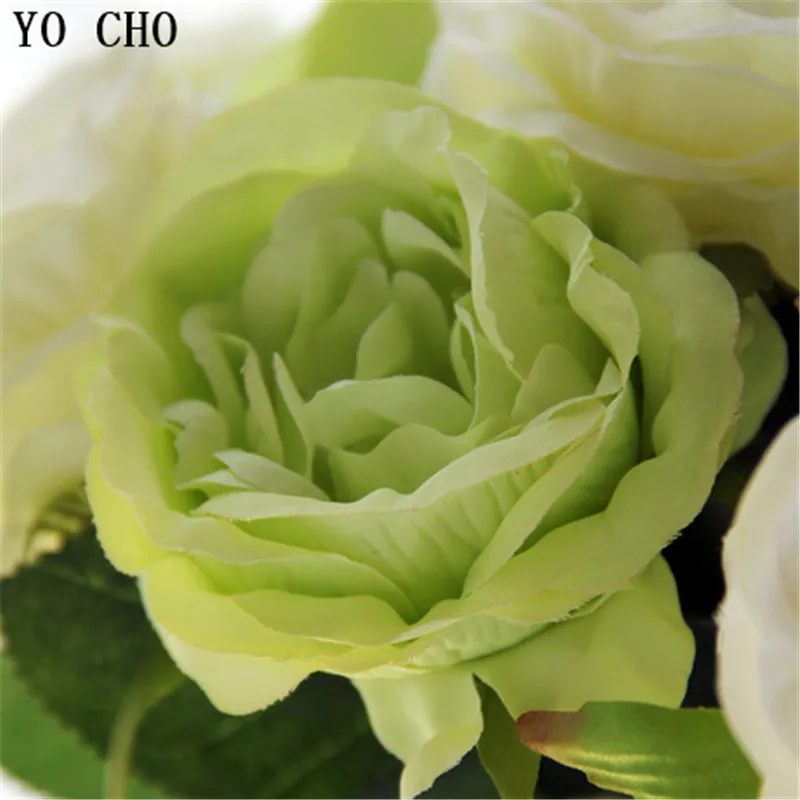 YO CHO Бесплатная доставка (более 5 шт.) белые grren фиолетовые оранжевые розы