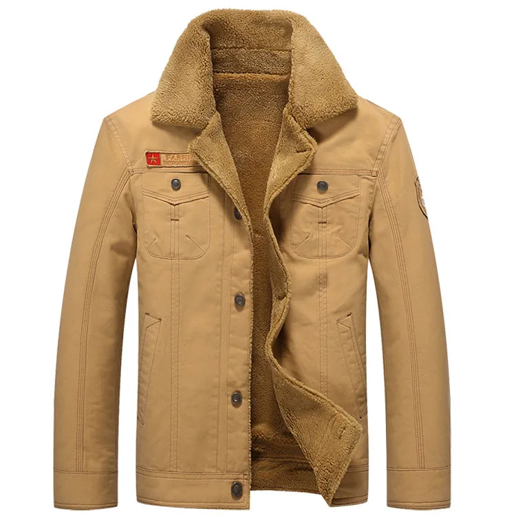 Зимние теплые куртки из плотной флисовой ткани, мужские пальто, Повседневная хлопковая куртка с меховым воротником, Мужская Военная Тактическая парка, верхняя одежда, SA351