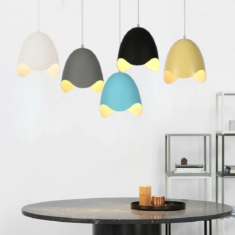 

Aluminum Pendant Light simple modern creative egg shell modeling style dining loft Room Restaurant Home combination