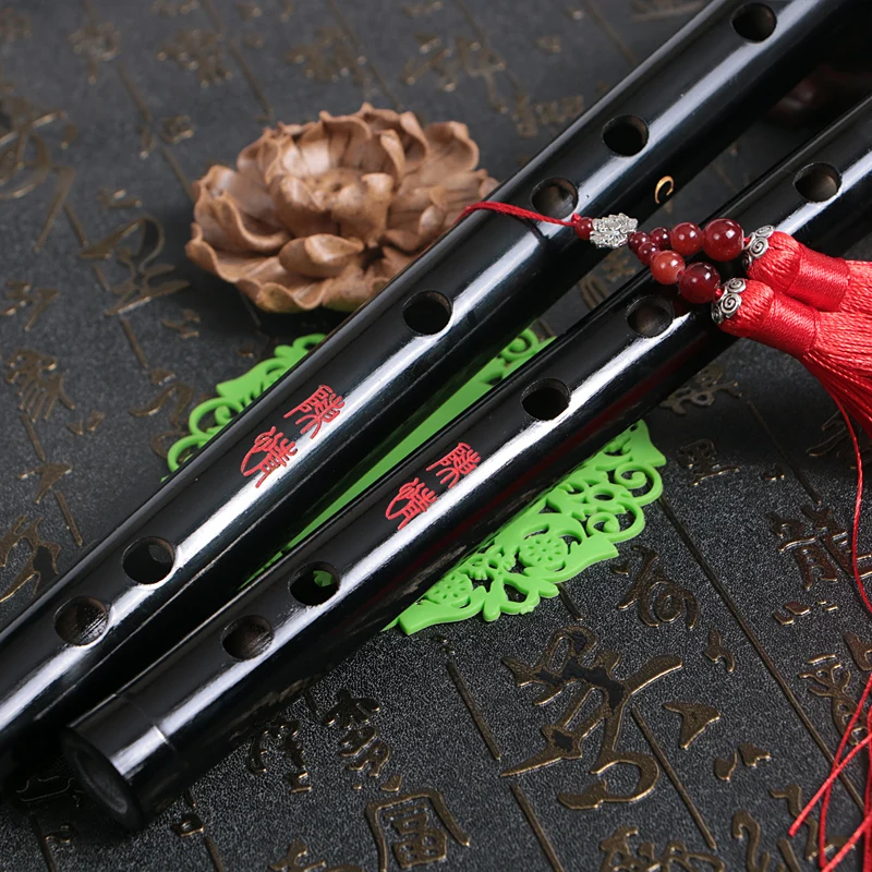 

chenqing Bamboo Flute Chinese dizi black Professional Woodwind Flutes Musical instruments C D E F G Key Transversal Flauta