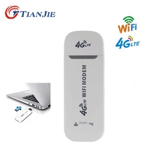 TIANJIE 4G LTE USB модем Wi-Fi разблокировка беспроводной сетевой адаптер Флэшка-модем 3g/4G слот для sim-карты Мобильная точка доступа Wi-Fi