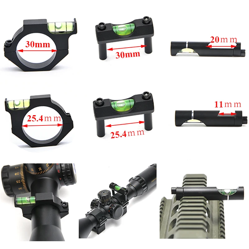 Hunting Spirit Bubble Level Rifle Scope Mount for 20mm Picatinny Weaver Rail 1120mm Rifle Sight