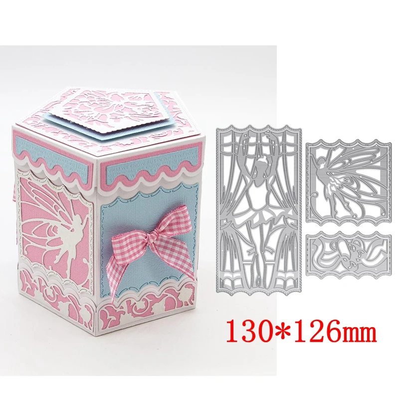 3D коробка орнамент рамка металлические режущие штампы трафареты для DIY скрапбукинга украшения тиснение поставщик карты Ремесло высечки - Цвет: H3203