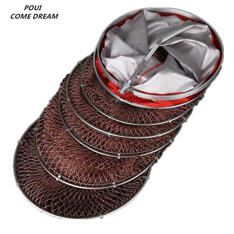 Length 1.6m-5m fishing mesh bag outdoor product pesca nylon network bag herramientas and fishing bag fish baske fishing tool 