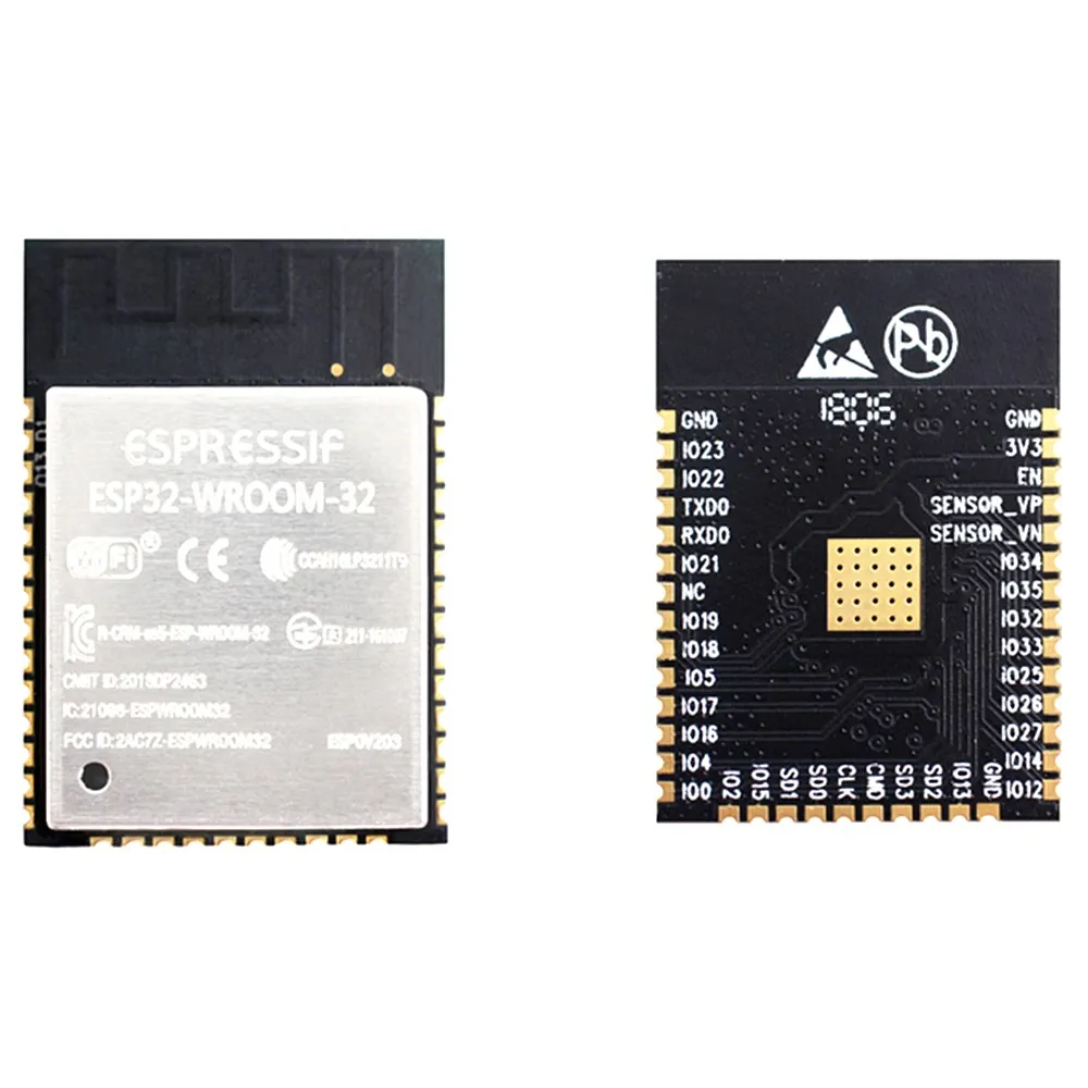 Флэш память ESP32 WROOM 32 ESP32S двухъядерный Мб 4 SPI режим flash UART SMD модуль Espressif