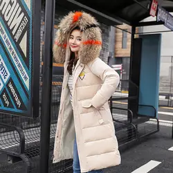 Новая парка Harajuku Casaco Feminino теплые зимние длинные парки женский простой пиджак пальто Женская Повседневная Chaqueta Mujer одежда XXXL