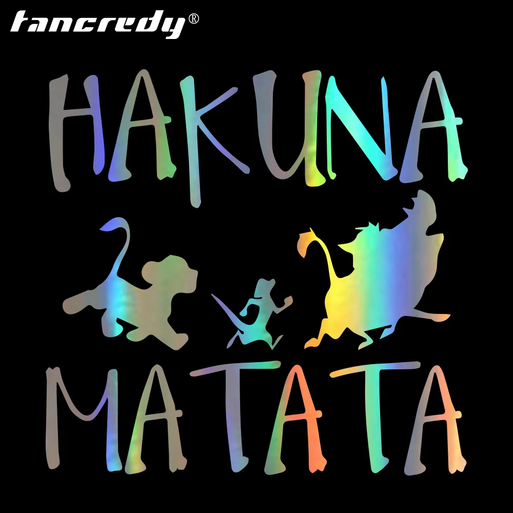 Tangredy HAKUNA MATATA наклейки для автомобиля наклейка на бампер Стайлинг украшения двери