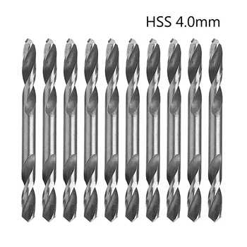

10Pcs/Set 4mm HSS Double Ended Spiral Torsion Drill Tools Drills -