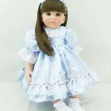 Милая кукла-реборн из ПВХ силиконовые детские куклы сопровождать Спящая реалистичные принцесса кукла "малыш" для детей; подарки на год и Рождество