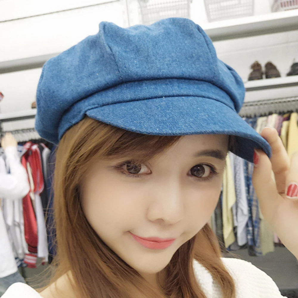 ladies denim caps