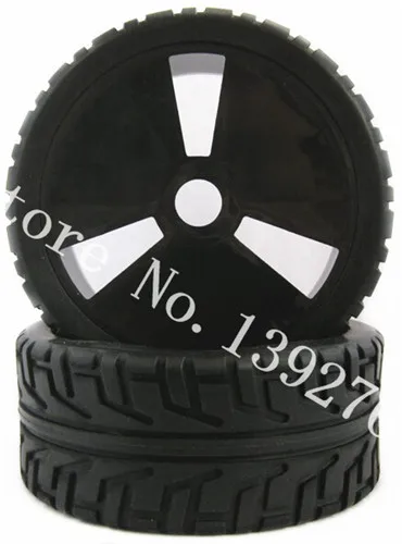 Special Offers 2P RC Remote Control Car Buggy Tire HSP 100*43mm HUB HEX 17mm For 1/8 Nitro Baja Rubber Tyre Tires & Wheel Rim Foam Inserts