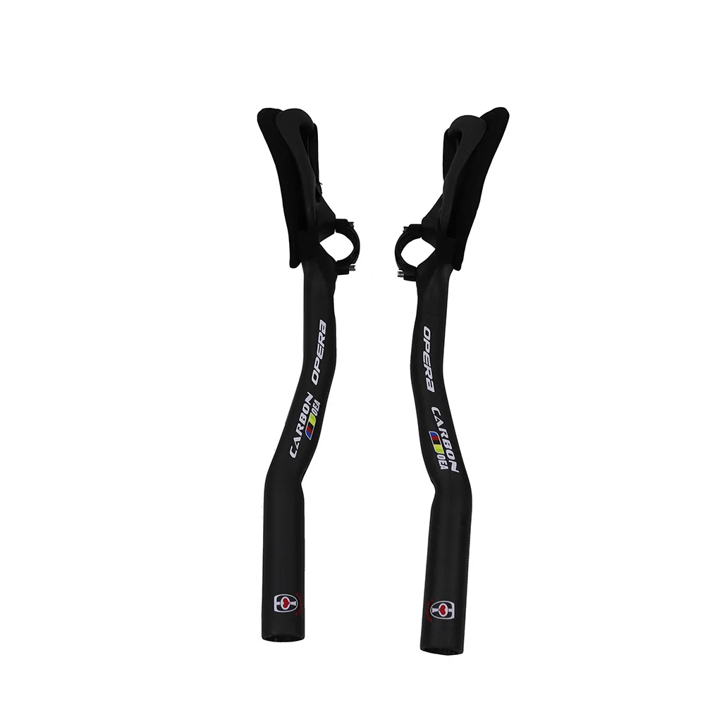 

OPERA Bicycle Triathlon Bicycle Extender Aero TT Bar Ends Bicycle Handlebars Extenders Bicycle 3K Matte 340 Carbon Aero TT Bar