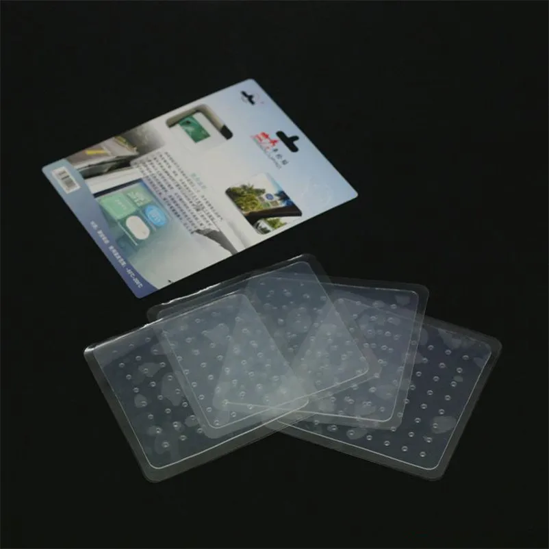 

Reusable silicone car tax discs holder car inspection labels static front windshield stickers 4pcs/lot