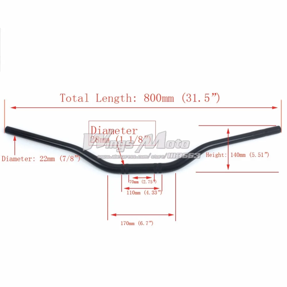 Wingsmoto 28mm 1 1/8 Motorcycle Fat Handlebars Handle Bars for Dirt Pit Bike CRF CR KTM YZ WR KX KLX RM RMZ RMX DRZ Silver Winsgmoto Wingsmoto 28mm 1 1/8 Motorcycle Fat Handlebars Handle Bars for Dirt Pit Bike CRF CR KTM YZ WR KX KLX RM RMZ RMX DRZ Silver Winsgmoto