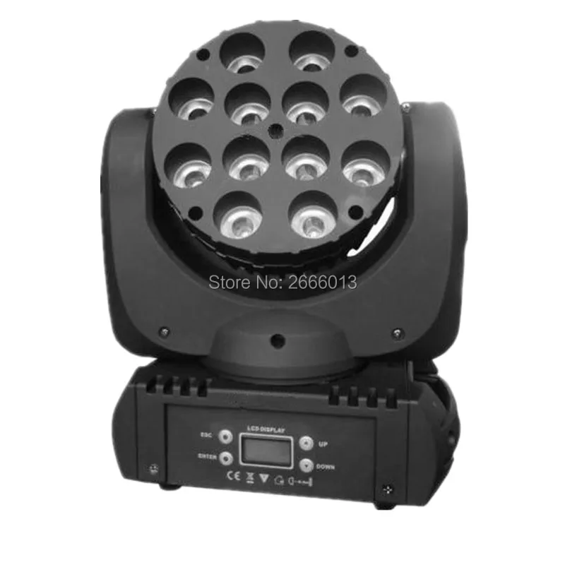 

High Quality RGBW 4in1 12x12W LED Beam Moving Head Light With Advanced 11/15 Channel /DMX Linear Beam Wash Effect Stage Lighting