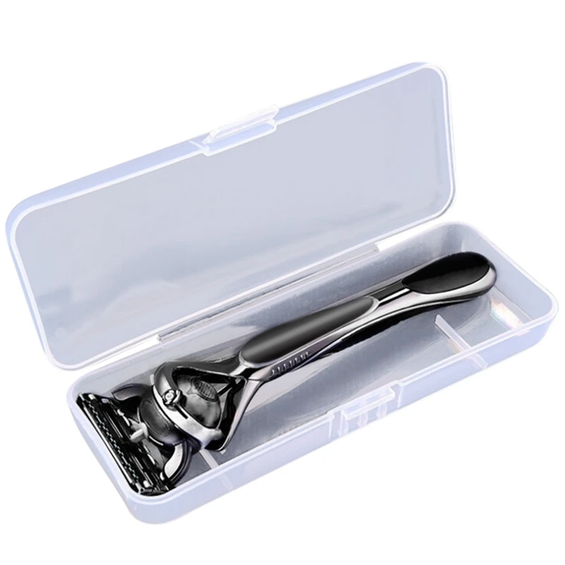 

Portable Travel Razor Storage Box Bathroom Razor Holder Men's Razor Organizer Suitable For All Manual Type Razors
