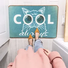 Стильный коврик мультяшный милый Дверной коврик короткий плюшевый прямоугольный Противоскользящий коврик