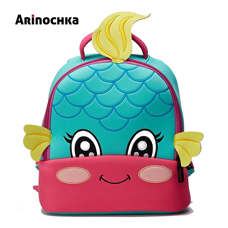 Милая маленькая детская школьная сумка с изображением Русалочки, рюкзак с изображением животных из зоопарка, Маленькая детская сумка с изображением единорога, красивая бабочка для девочек