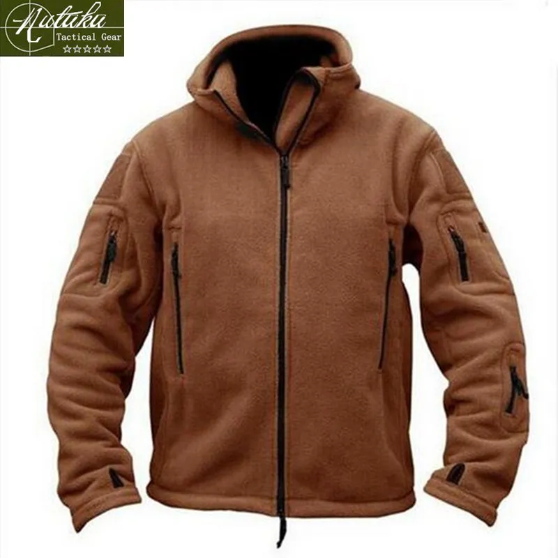 [Nutaka]Military Man Fleece TAD Tactical Softshell Jacket Outdoor Polartec Thermal Sport Polar Hooded Coat Outwear Army Clothes
