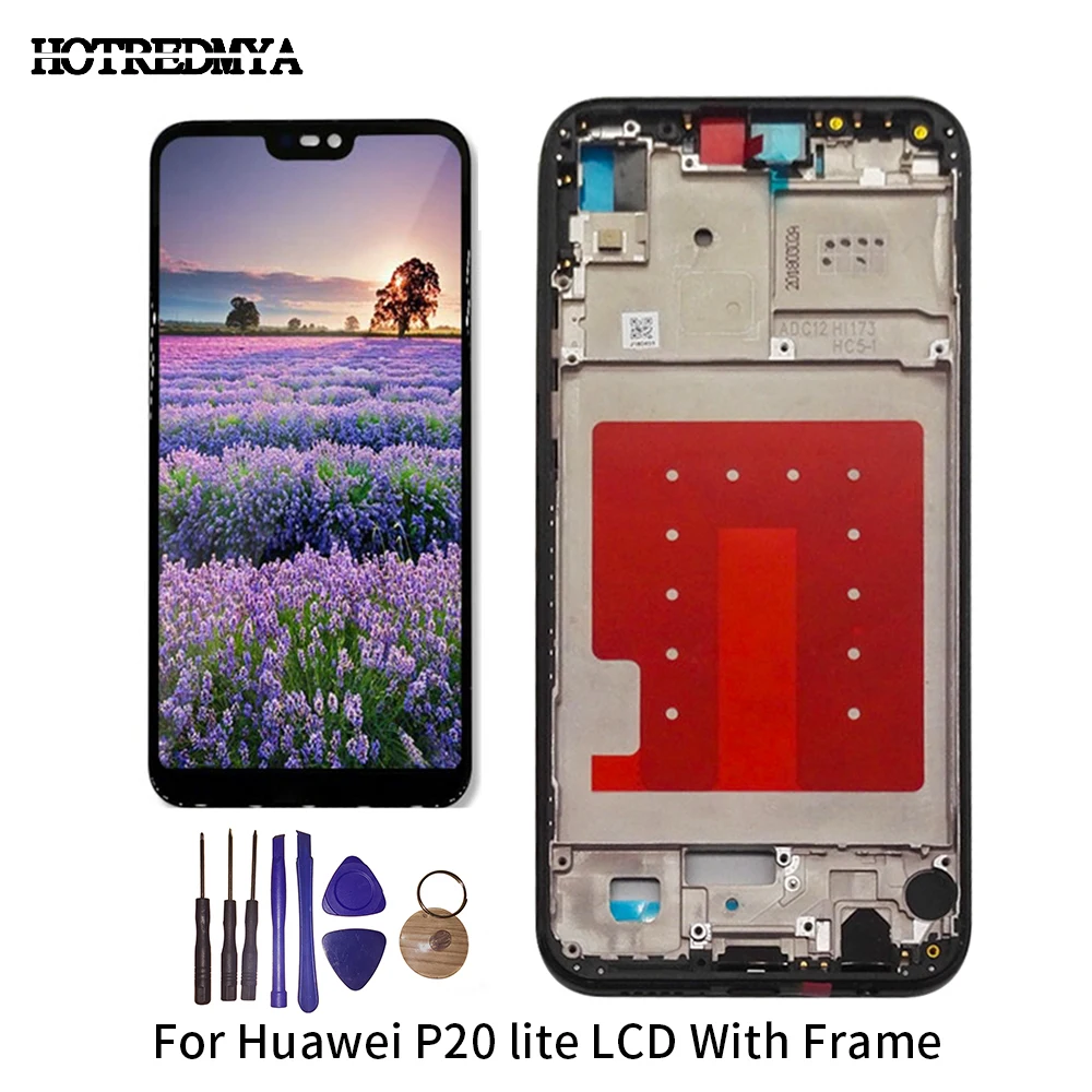 

pantalla P20 Lite LCD Display For HUAWEI P20 Lite LCD Display Touch Screen Digitizer Assembly With Frame Nova 3E