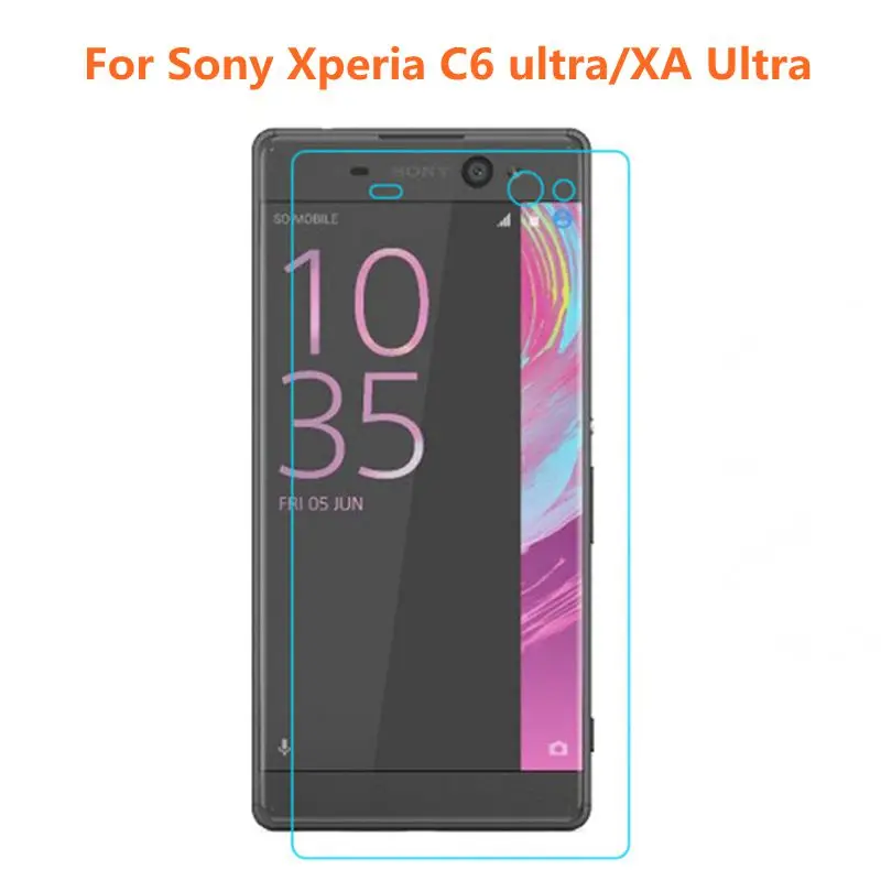 

For Sony Xperia C6 Tempered Glass 9H 2.5D Premium Screen Protector Film For Sony Xperia XA Ultra F3212 F3216 6.0" Glass ><