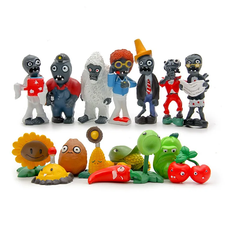 16 шт. 5 см ПВХ Растения vs игрушка зомби chomper 2016 Новые Zombies 2 фигурка горошек