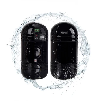 Waterproof Dual Beam Sensor Active Infrared Intrusion Detector Outdoor Perimeter Wall Barrier Fence for GSM alarm