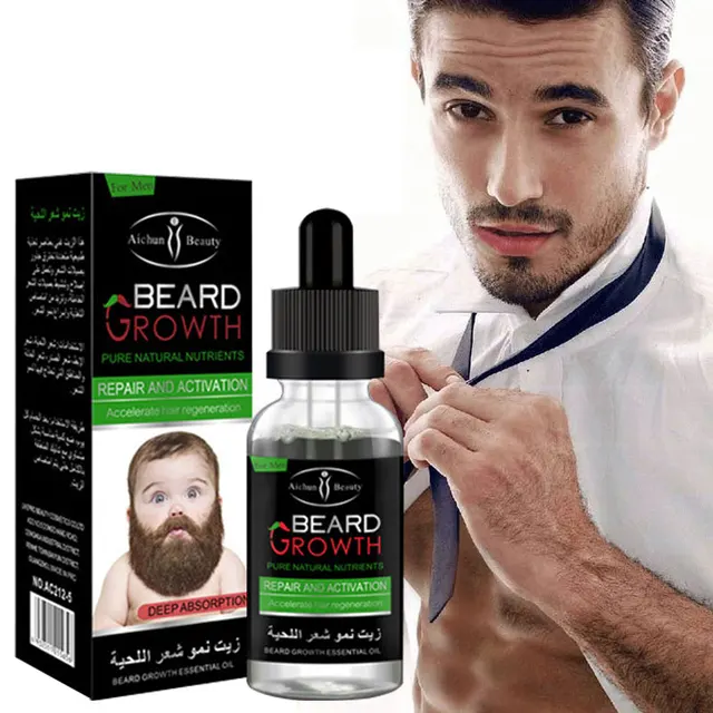 Natural Organic Beard Oil Balsam Wax Hair Loss Conditioner For Fast Beard  Growth 40ml Essence Hair Tonic Gentlemen Beard Care – Envy+