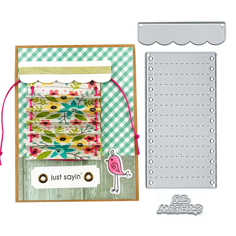 

Julyarts Sticky Notes Embossing Dies Scrapbooking Metal Cutting for Paper Cutter Kits