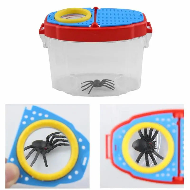 

Kids Education Toy Insect Feeding Experimental Observation Box Magnifier