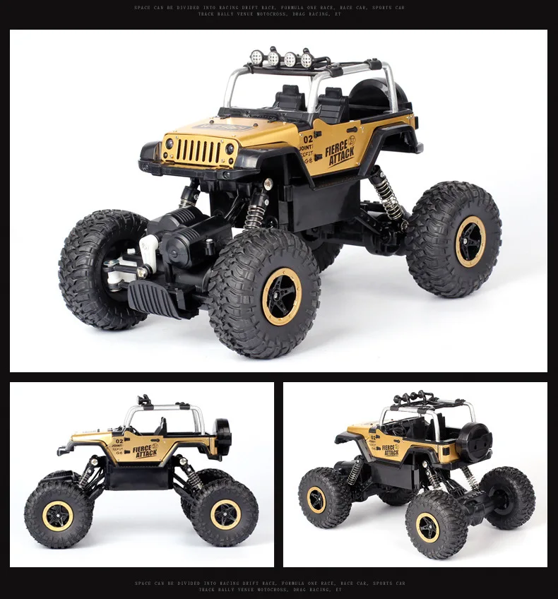 YUKALA 1/18 2,4G 4CH 4WD Rock Crawlers 4x4 вождение автомобиля пульт дистанционного управления модель внедорожника игрушки с светильник