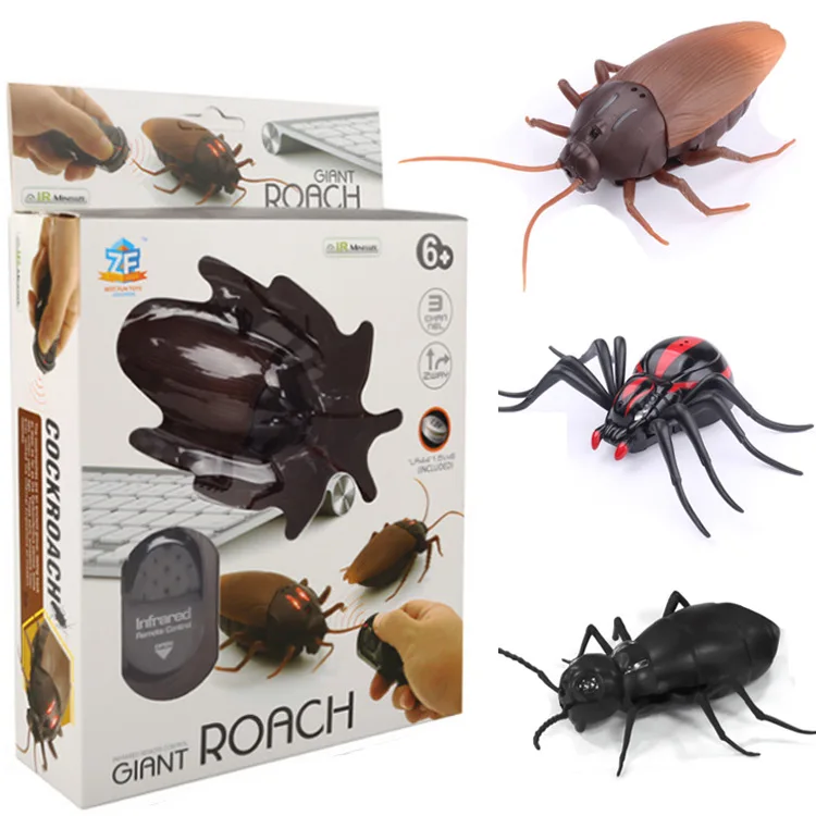 

Remote Control Insect Toys Simulation Spider Ants Cockroaches Electric RC Toy Terrifying Halloween Gift For Adult Prank Insects