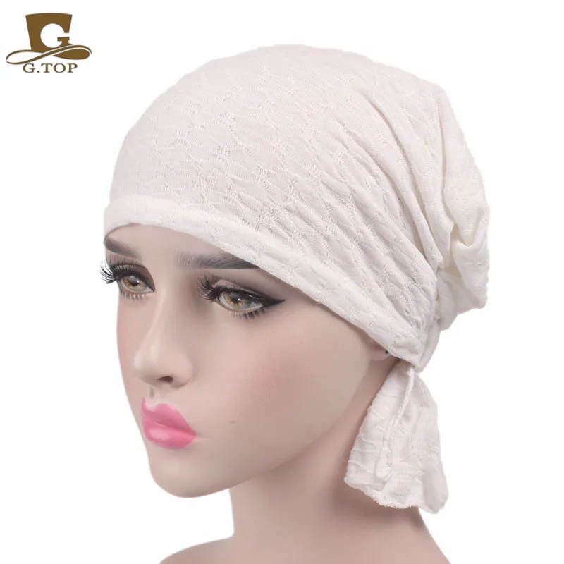 New Women cotton Chemo Hat stretchy Beanie headscarf Turban 