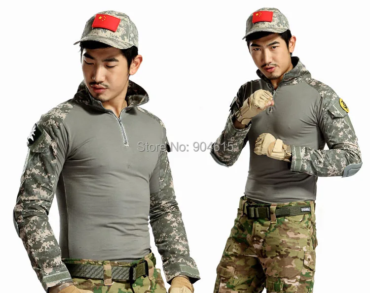 Тактическая Военная Футболка Мужская Боевая форма Gen 2 рубашка с подушечками футболка s-xxl 6 цветов