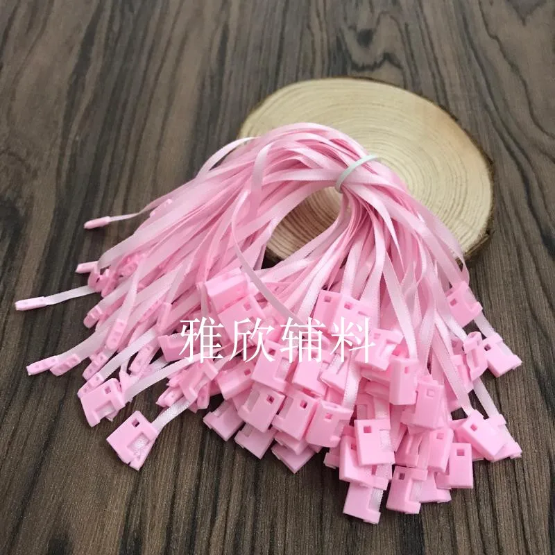 

in stock high quality pink silk string hang tag string in apparel,hang tag strings cord for garment,stringing price hangtag