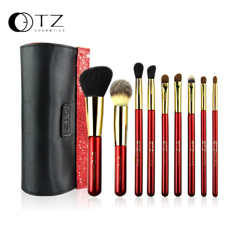 TZ Brand 9pcs Makeup Brushes Foundation Brush Set Concealer Eyeshadow Lip Brush Cosmetic Make up Brushes