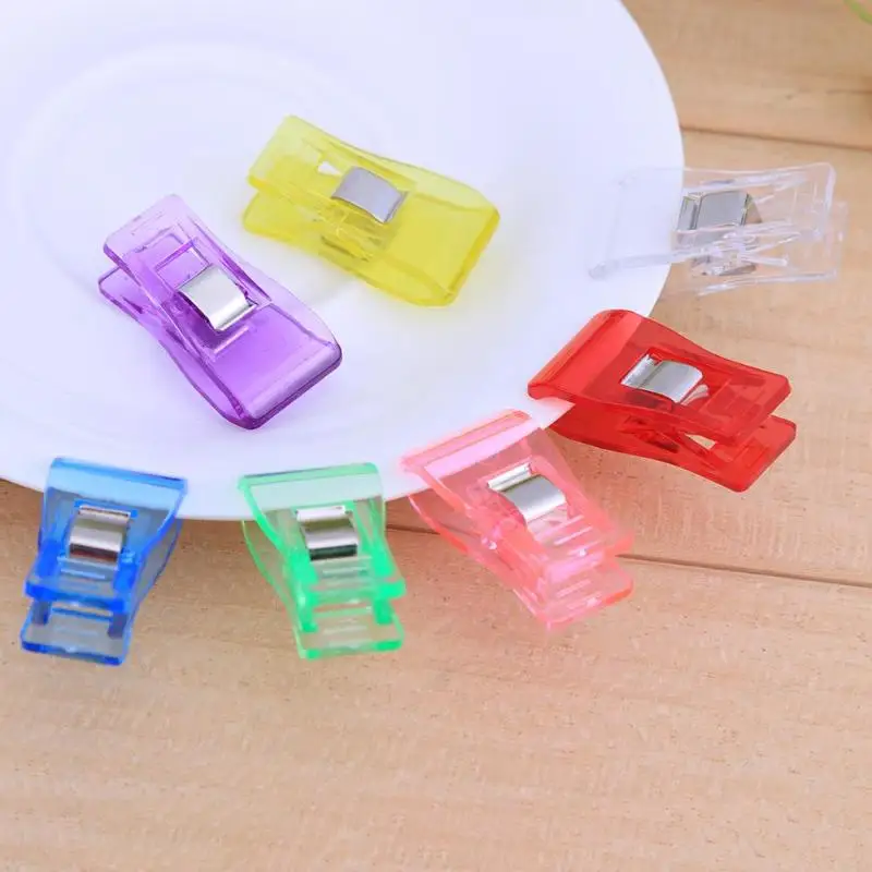 

20pcs Multicolor Student Axe Plastic Clip Replace Pin for Sewing DIY Crafts