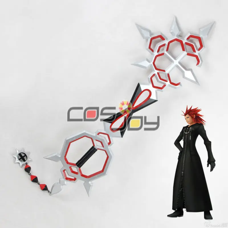 Королевство Сердца деревянная связь пламени Keyblade ПВХ Cospaly Prop-0011